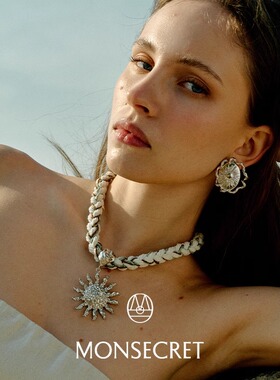 MONSECRET破晓颈饰手工编绳项链choker夸张小众配饰25新款