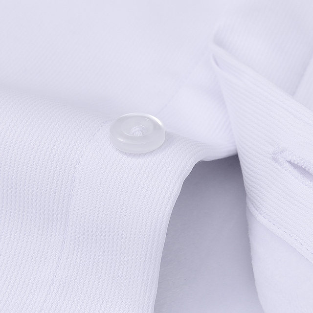 Long-sleeved velvet thickened work clothes warm white shirt