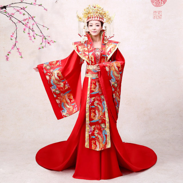 Fengguanxiapei bride wedding royal concubine queen hanfu