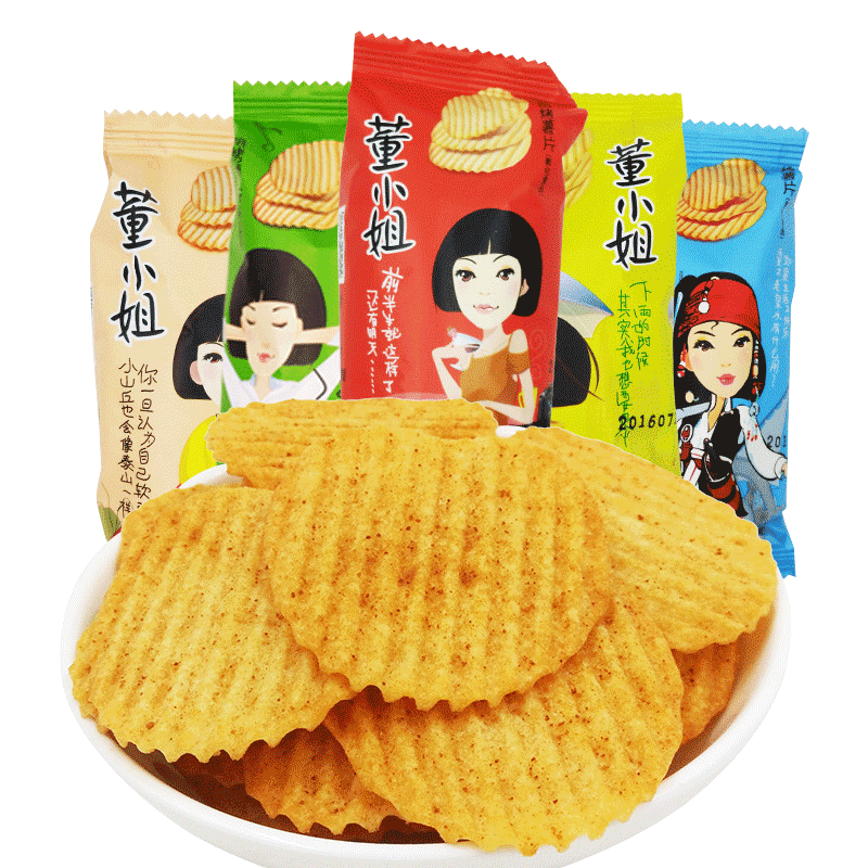 董小姐36g*10包好吃的焙烤薯片 趣维食品专营膨化食品