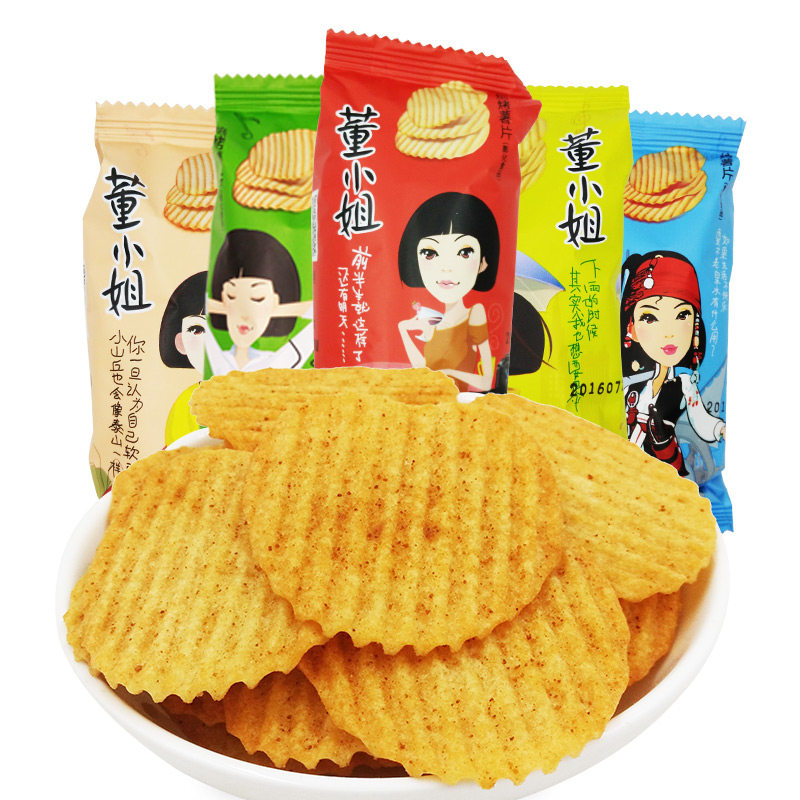董小姐36g*10包好吃的焙烤薯片 趣维食品专营膨化食品