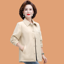 Mother Spring Autumn Clothing Jacket Middle-aged Woman Thin style Wind clothes 2023 New small suits middle-aged and old Fall jacket blouses