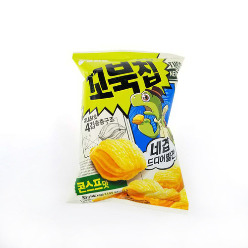 好丽友龟壳玉米酥乌龟玉米片龟壳型膨化休闲小吃韩国进口零食 - 图0