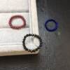 Stylish Shiny Faceted Ring Black Spinel