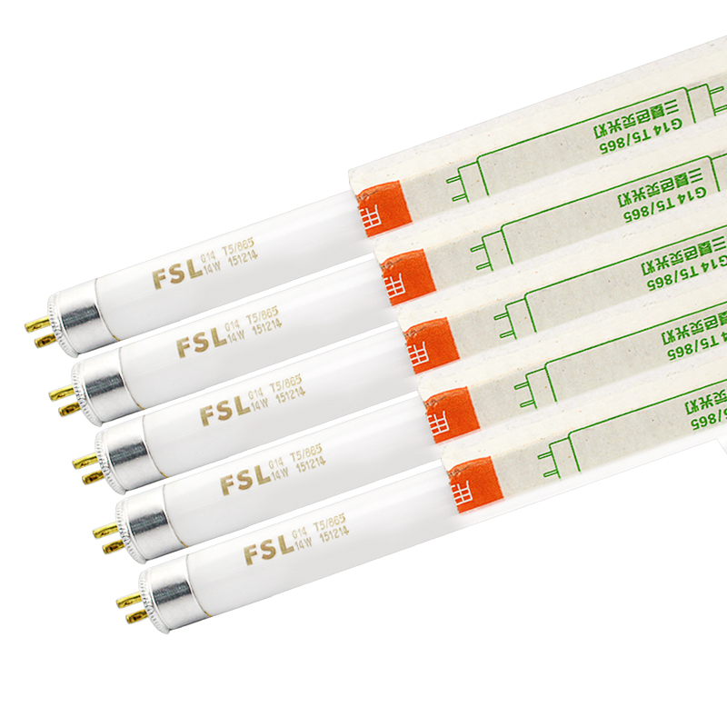 佛山照明T5荧光灯管三基色日光灯管家用走廊过道8w14w28镜前灯1.2-图3