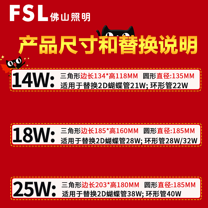 佛山照明LED吸顶灯改造灯板圆形灯盘灯芯灯条替换节能光源板灯泡 - 图1