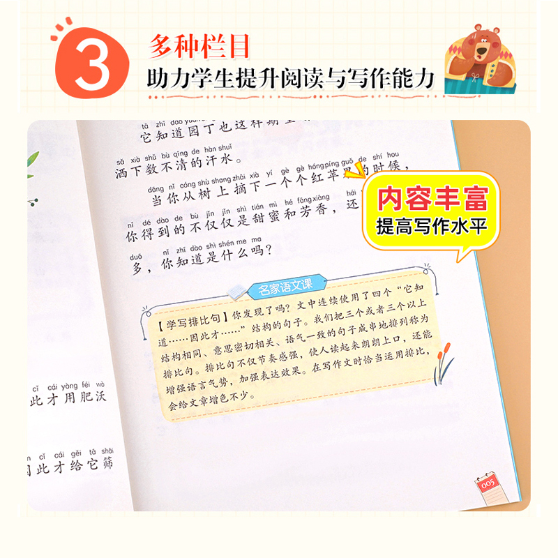 金波四季美文注音版春夏秋冬童话故事书全套4册一二三年级阅读课外书必读下册树和喜鹊沙滩上的童话雨点儿阳光小学生课外阅读书籍 - 图2