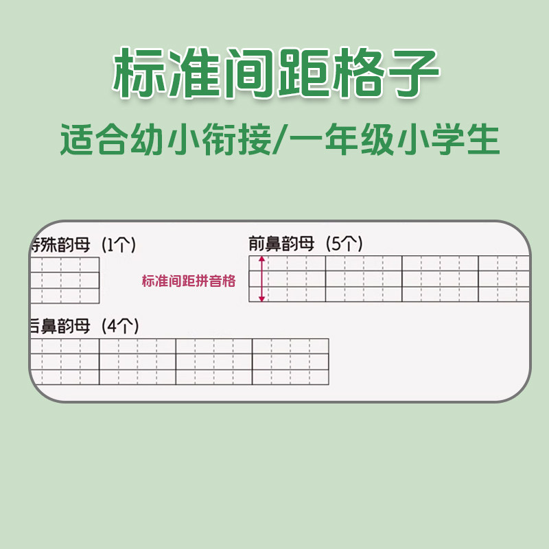 小学拼音定位默写纸专项训练幼小衔接学前班汉语声母韵母整体认读音节练习幼儿园字母定格纸一年级拼读小能手整体音节训练每日一练