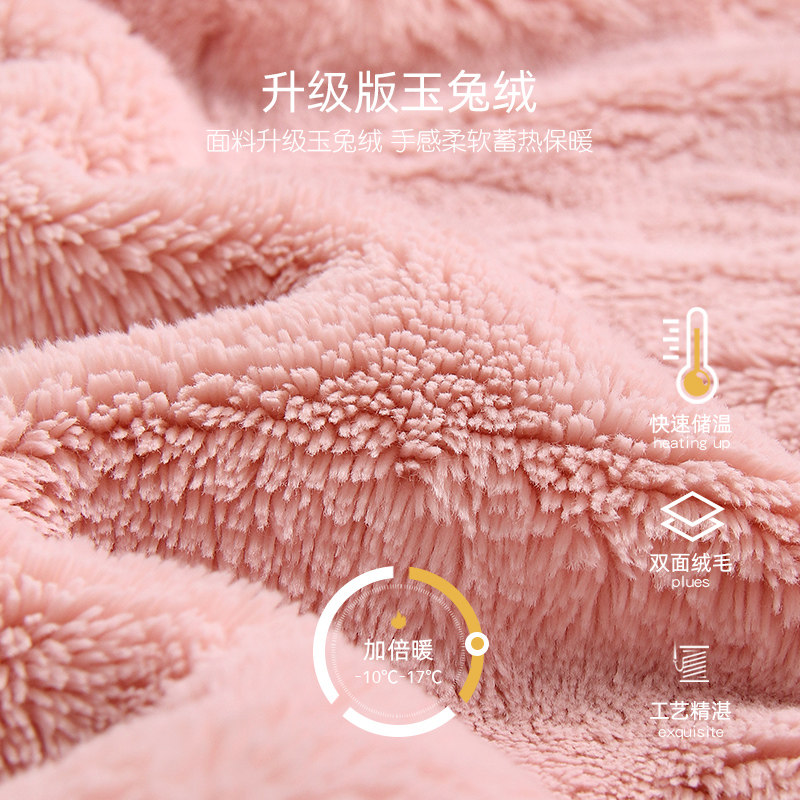 家乐芬睡袍女士睡衣浴袍秋冬款冬季长款法兰绒加厚加绒珊瑚绒冬天,淘宝优惠券,粉丝福利购,淘宝优惠卷
