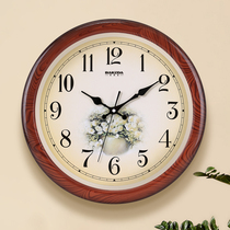 Home Watch Living Room Office Mute Large round hanging bell minimalist Creative Quartz Clock Table Luminous Calendar Clock