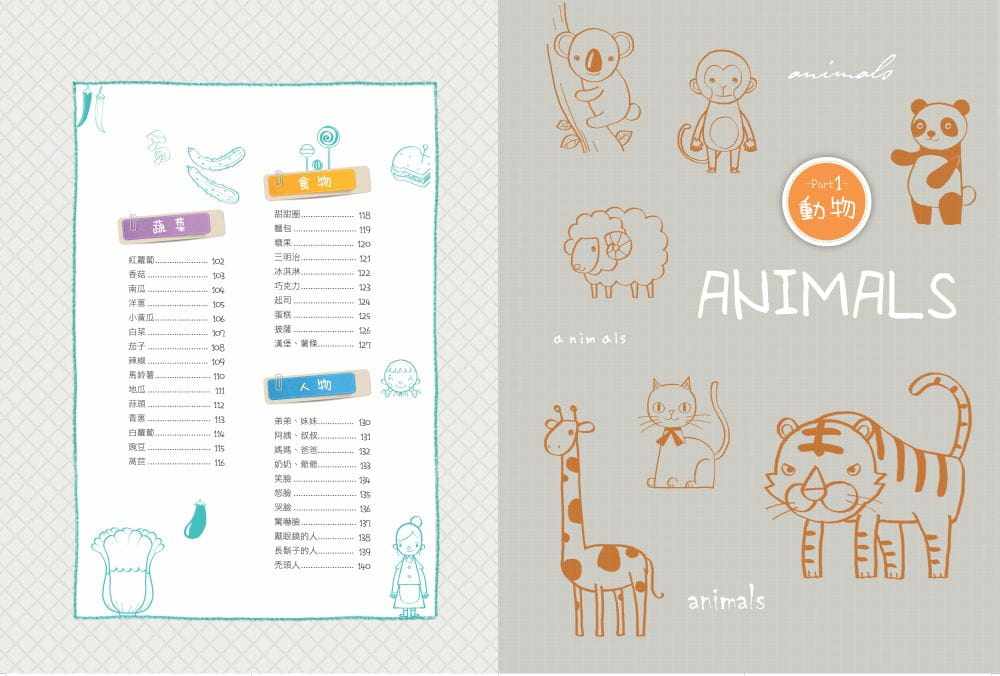 【现货】台版《132种简单的亲子画画BOOK》动物植物天文地理食物水果图案适合初学者亲子互动手绘方法技巧艺术绘画书籍
