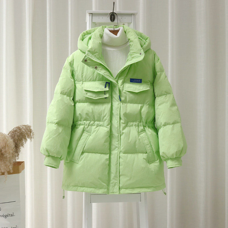 女冬中长款2021年新款爆款韩版连帽 雪缇娜羽绒服