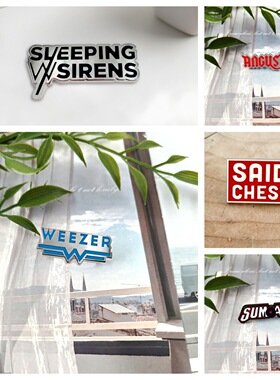 摇滚乐队Weezer Sum 41 Sleeping With Sirens金属徽章胸针