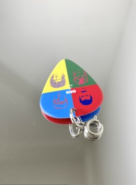 【可弹奏 可拆卸】皇后乐队Queen周边吉他拨片手链钛钢摇滚钛钢