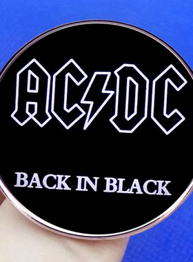 ACDC AC/DC乐队胸针硬摇滚朋克音乐别针金属合金烤漆徽章配饰