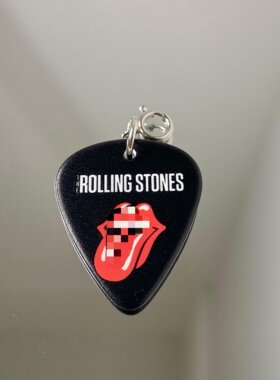 【可弹奏 可拆卸】滚石乐队Rolling Stones周边吉他拨片手链摇滚