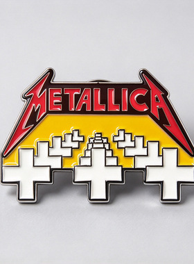 Metallica金属乐队胸针美国重金属乐队胸章金属合金徽章配饰饰品