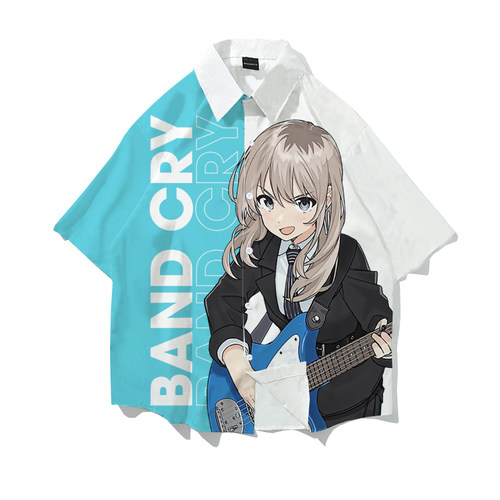新款Girls Band Cry 哭泣少女乐队gbc衬衫井芹仁菜痛衣不登校衣服 - 图3