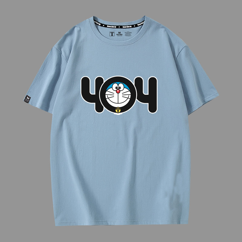 春夏404t恤断网潮男印花短袖半袖衫 久刻时光T恤