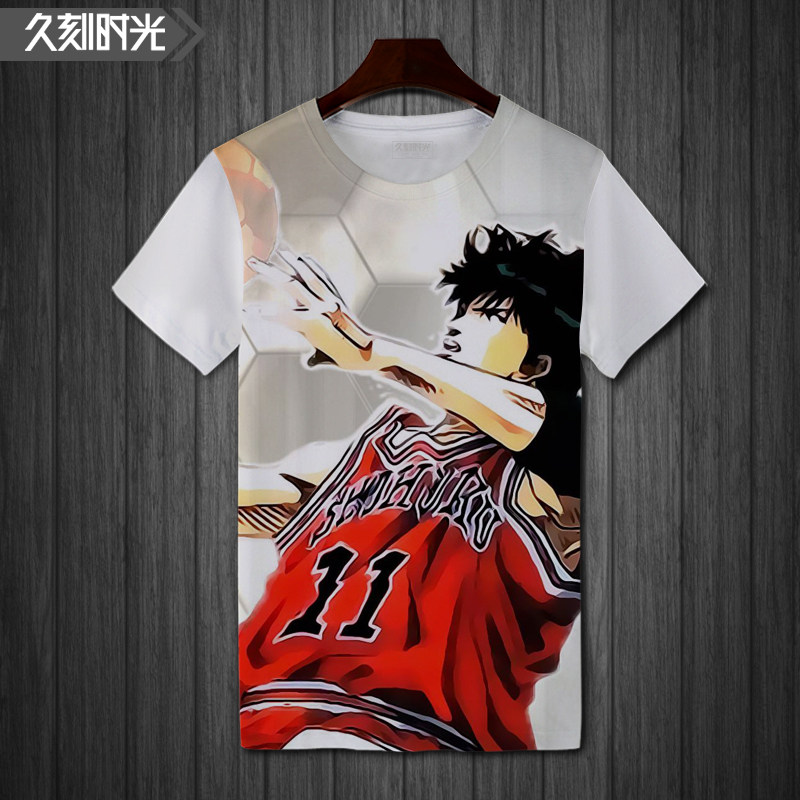 灌篮樱木男动漫流川枫高手冰丝t恤 久刻时光T恤