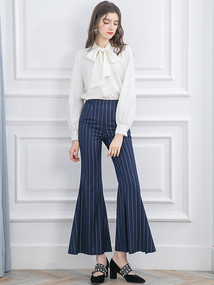 白色女设计感小众2020秋装新款衬衣 珈姿莱尔衬衫