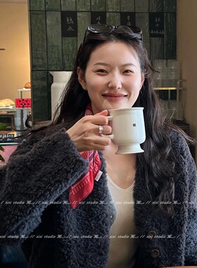 高智感穿搭红色印花领巾小方巾秋冬可当发带丝巾系脖领巾飘带围巾