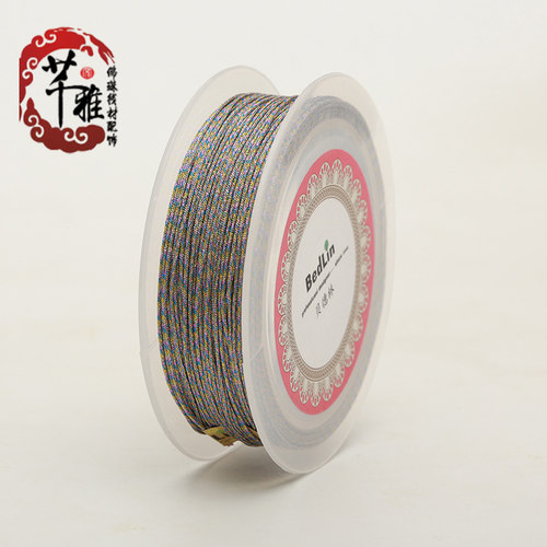 贝德林金线银线彩色五彩七彩1.0mm珠宝线串珠编织手链项链线绳 - 图2