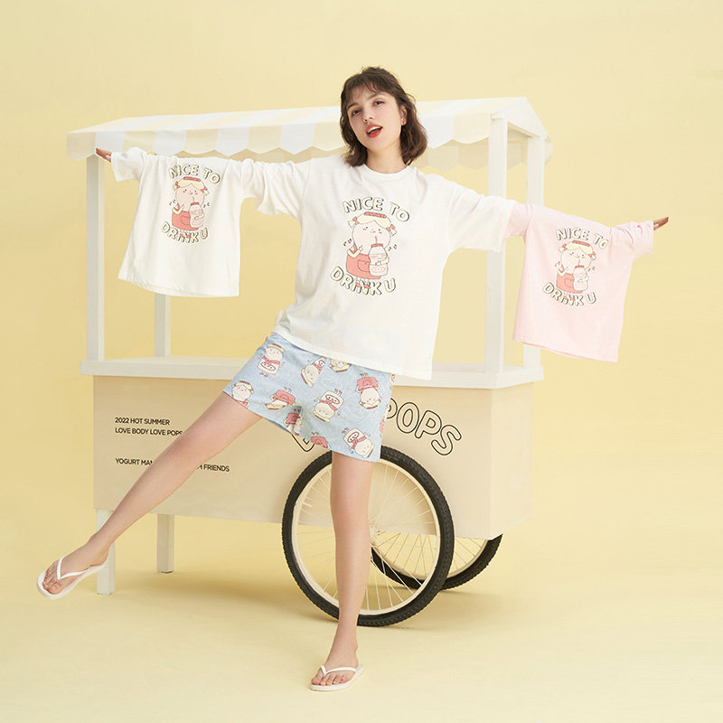 bodypops水桶宝宝可爱印花亲子睡衣 bodypops睡衣/家居服套装