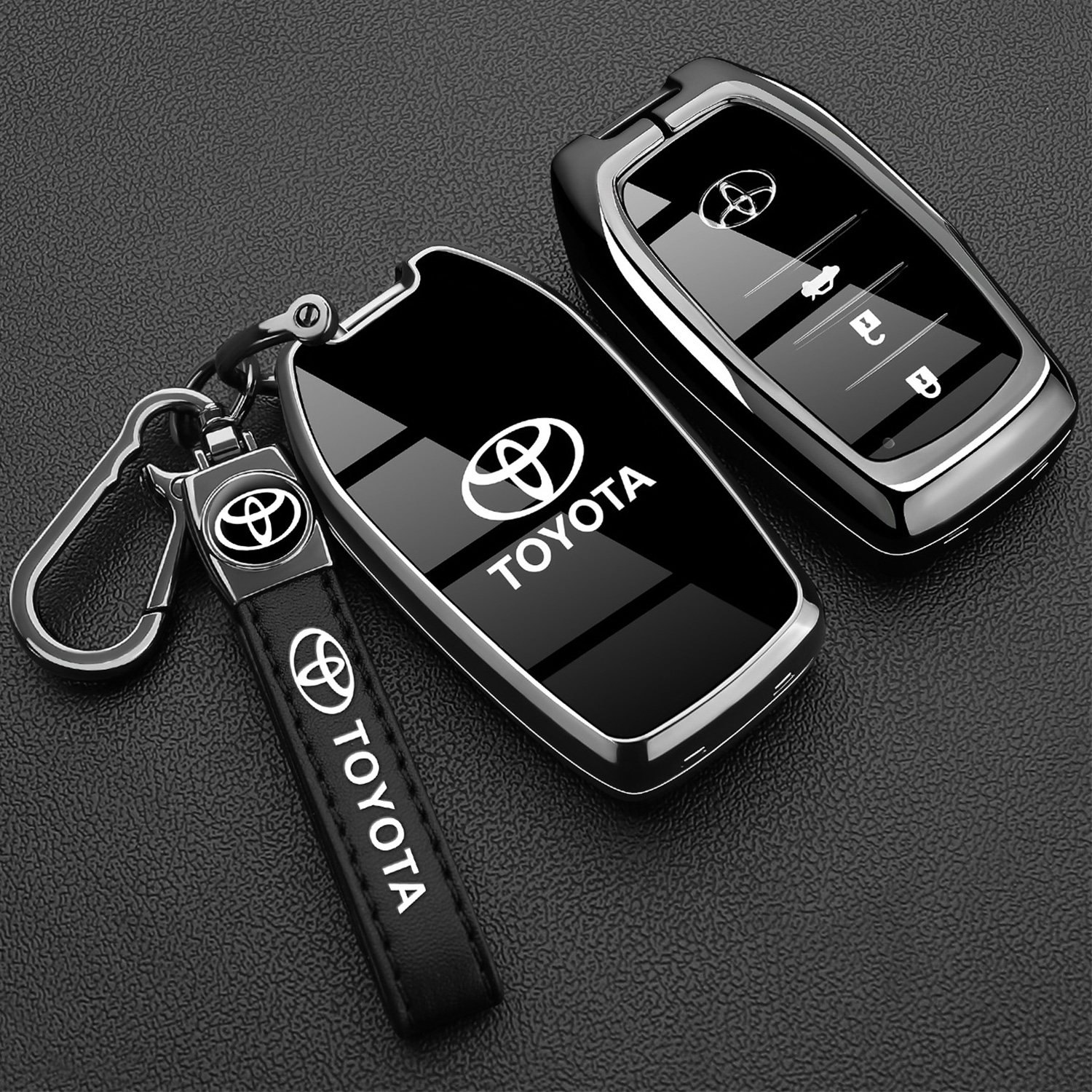 丰田钥匙套26款9九代凯美瑞新亚洲龙汉兰达车专用金属保护壳包扣,淘宝优惠券,粉丝福利购,淘宝优惠卷