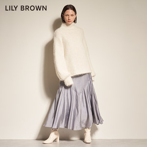 LILY BROWN春夏 甜美纯色雪纺高腰鱼尾长裙LWFS215073