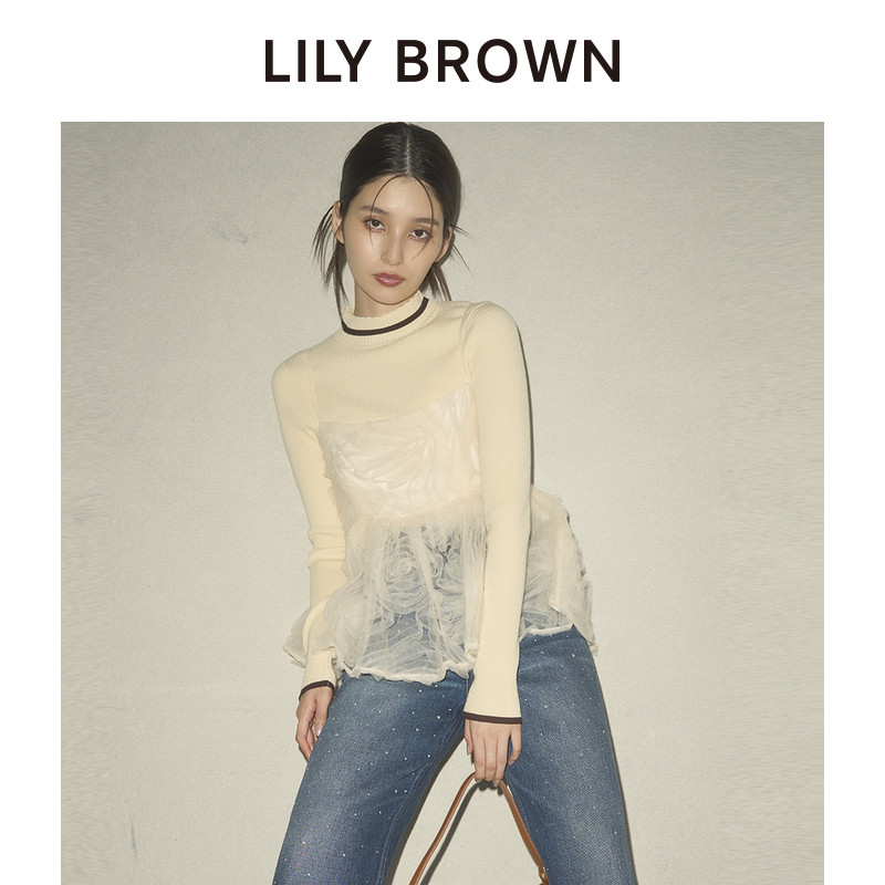 LILY BROWN秋冬款 甜美公主风蕾丝吊带抹胸上衣LWFT245020,淘宝优惠券,粉丝福利购,淘宝优惠卷