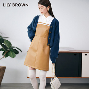 LILY BROWN秋冬款 简约链条单肩斜挎两用豆腐包LWGB224326