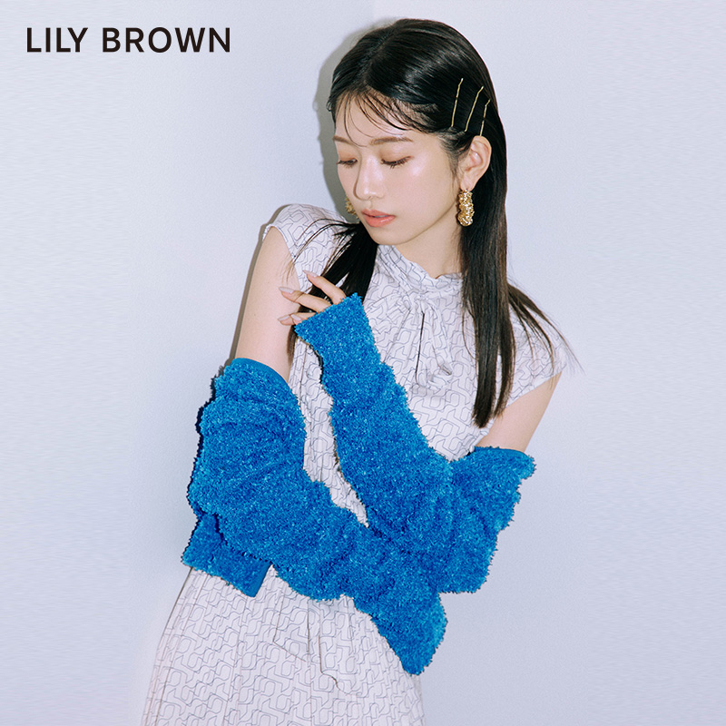 LILY BROWN春夏款甜美无袖蝴蝶结系带收腰连衣裙LWFO231266