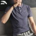 Áo thun ngắn tay Anta Áo sơ mi POLO 2019 hè mới thoáng khí thấm mồ hôi nam nửa áo thể thao đích thực - Áo polo thể thao áo polo nam trung niên Áo polo thể thao