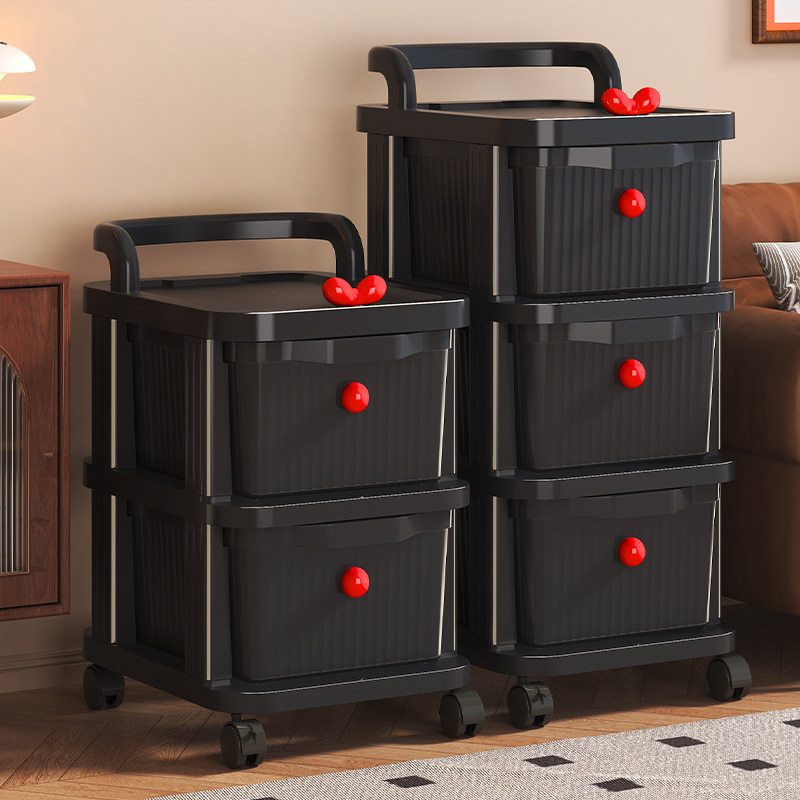 抽屉式收纳柜多层家用客厅零食储物柜落地玩具杂物收纳可移动柜子,淘宝优惠券,粉丝福利购,淘宝优惠卷