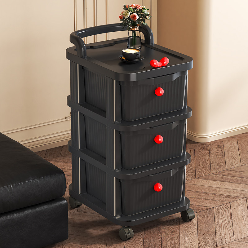 抽屉式收纳柜多层家用客厅零食储物柜落地玩具杂物收纳可移动柜子,淘宝优惠券,粉丝福利购,淘宝优惠卷