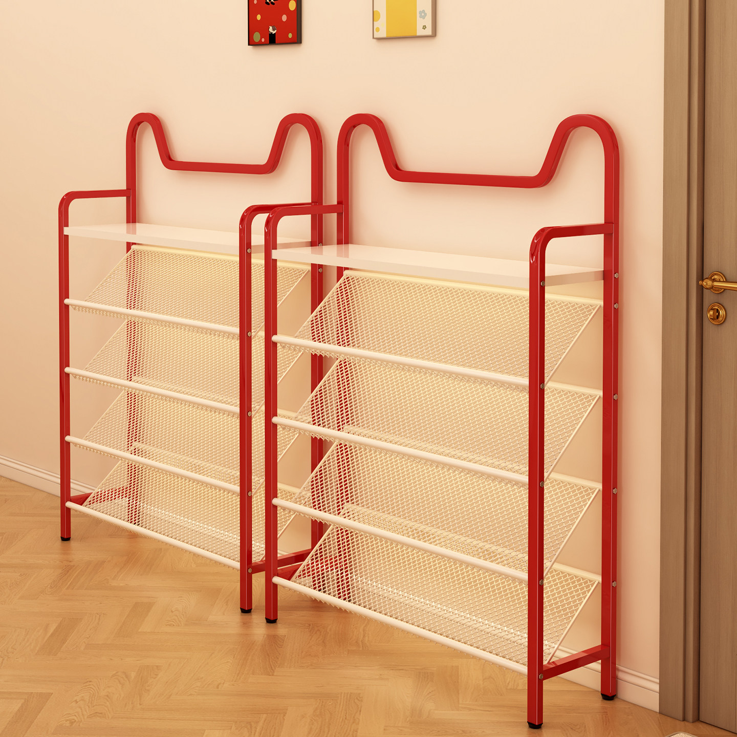 鞋架多层家用门口置物架入户门后小窄收纳架室内好看立式简易鞋柜,淘宝优惠券,粉丝福利购,淘宝优惠卷