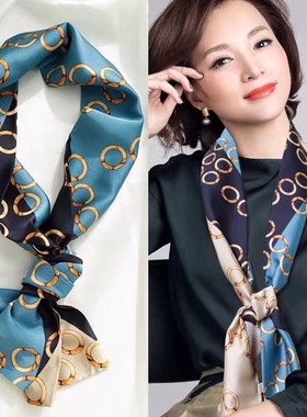 丝巾聚酯纤维女生百搭