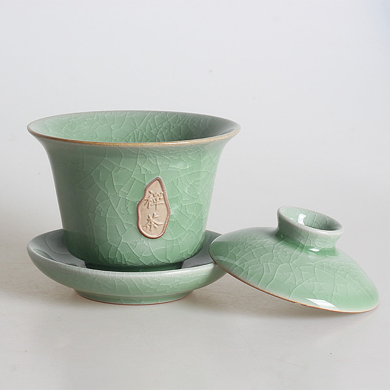 走量亏本处理只需13.9元哥窑三才盖碗冰裂泡茶碗中式陶瓷单人敬茶,淘宝优惠券,粉丝福利购,淘宝优惠卷