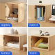 Lockable solid wood cabinet installation-free storage cabinet