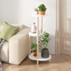 Creative living room flower stand wooden flower pot stand