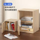Lockable solid wood cabinet installation-free storage cabinet