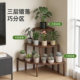 Corner multi-layer ladder flower rack fan-shaped storage rack