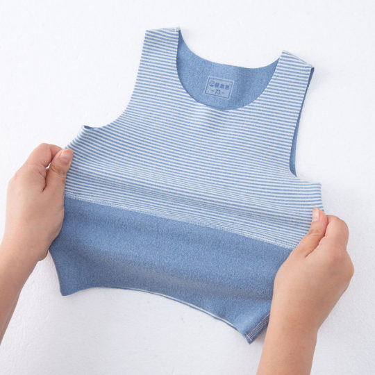 婴儿德绒保暖背心新生儿秋冬季护肚内穿男女宝宝儿童无骨打底肚围