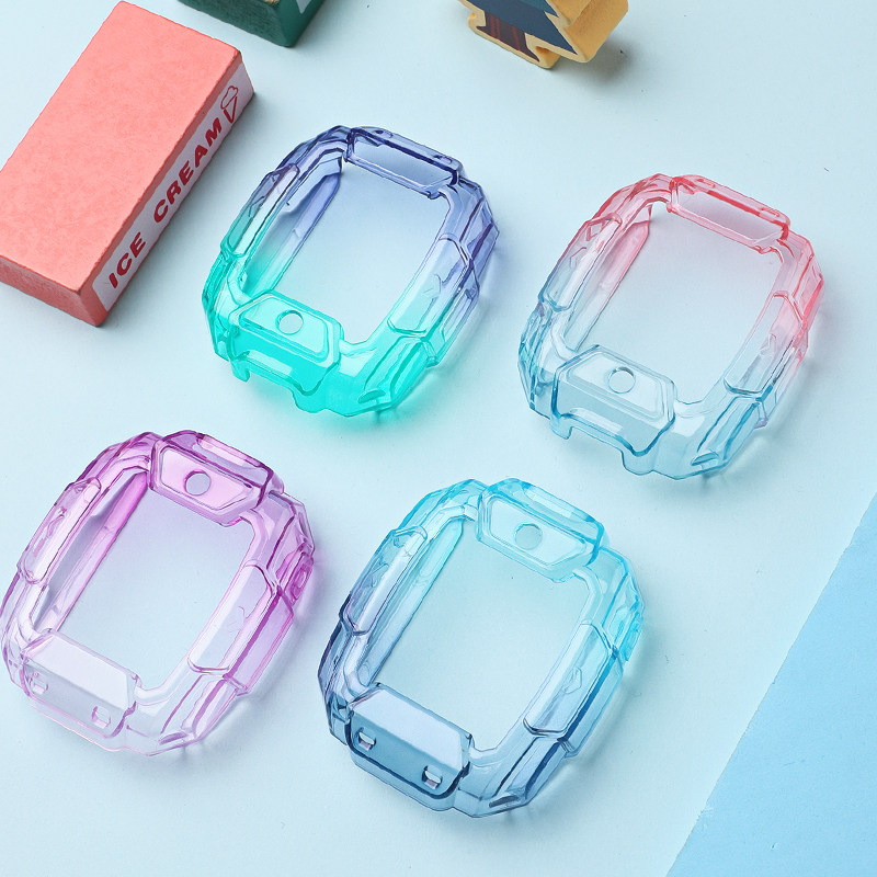 适用于华为儿童手表5pro保护套炫彩硅胶保护壳智能电话手表5pro全包防摔防磕透明表壳高清钢化膜贴膜学生配件,淘宝优惠券,粉丝福利购,淘宝优惠卷