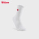 Wilson Unisex Stretch Rib Cushioning Antibacterial Fit Versatile Sports Tennis Socks ແອວສູງ