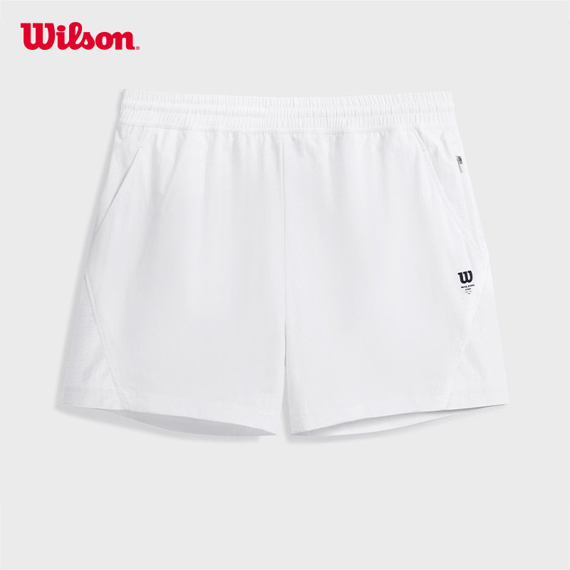 Wilson威尔胜官方夏季男士轻薄舒适百搭运动网球冲孔透气梭织短裤,淘宝优惠券,粉丝福利购,淘宝优惠卷