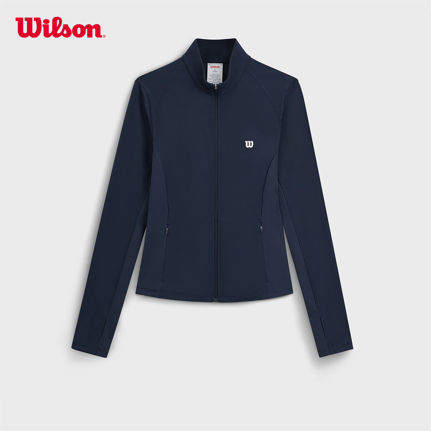 Wilson威尔胜官方春季女士网球运动立领针织磨毛紧身上衣百搭外套,淘宝优惠券,粉丝福利购,淘宝优惠卷