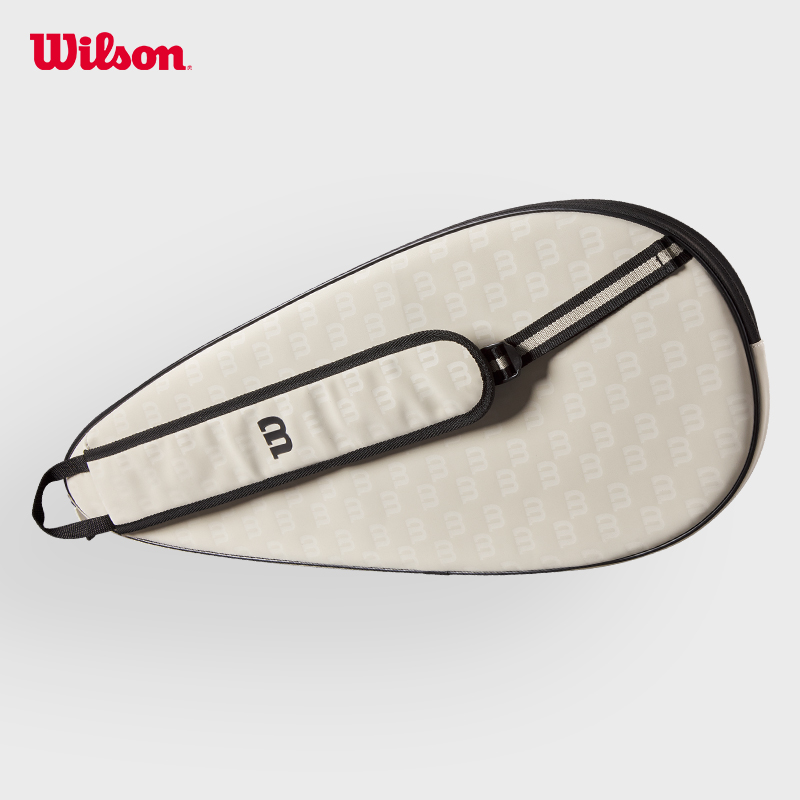 Wilson威尔胜官方网球配件纯色简约复古白专业网球拍套PRO STAFF-图1