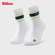 Wilson Wilson Unisex ທ່າອ່ຽງຄົນອັບເດດ: Versatile Contrast ສີ Tennis Socks Antibacterial ຖົງຕີນແອວສູງ